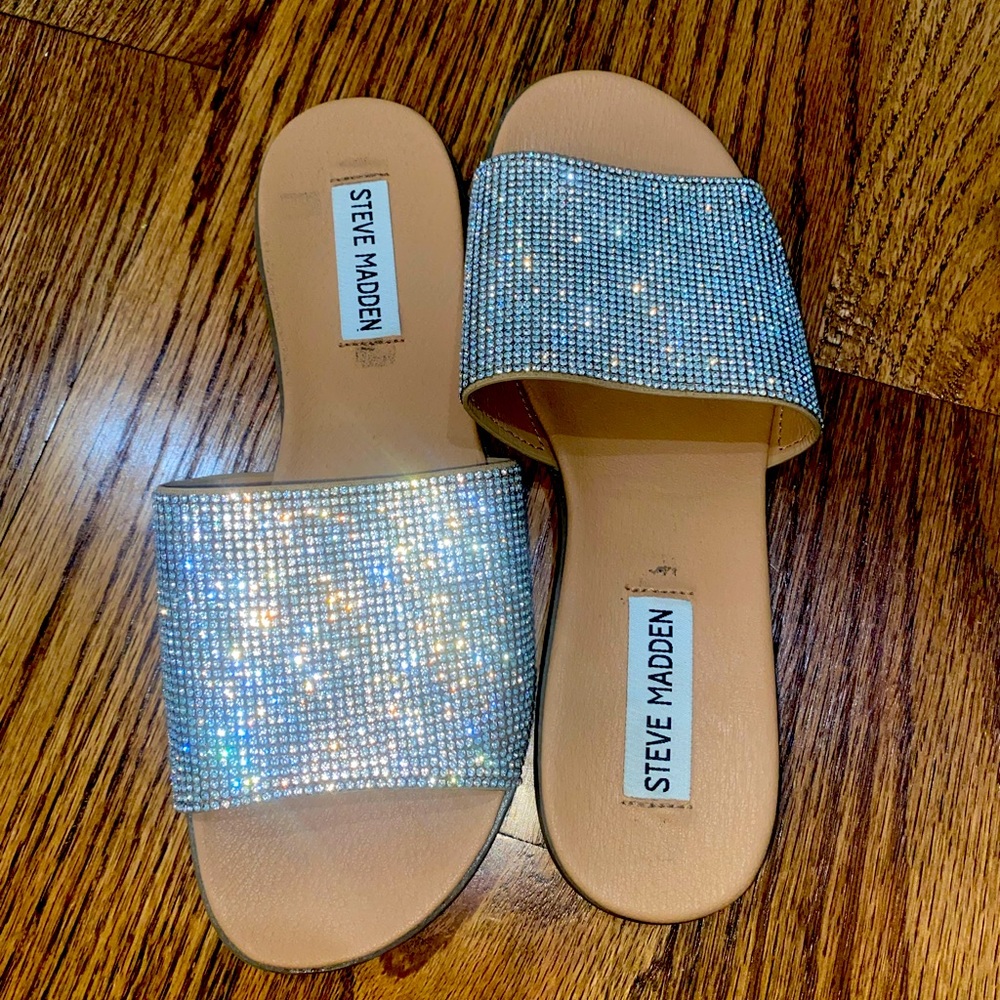 Steve Madden Sparkly Slide Sandals